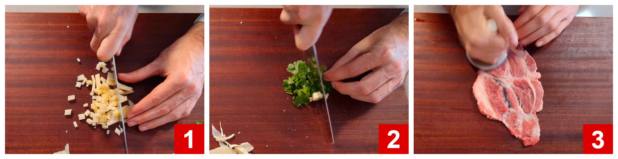 Preparing ingredients